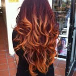 ombre warm hair color