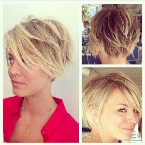 kaley cuoco ombre hair color